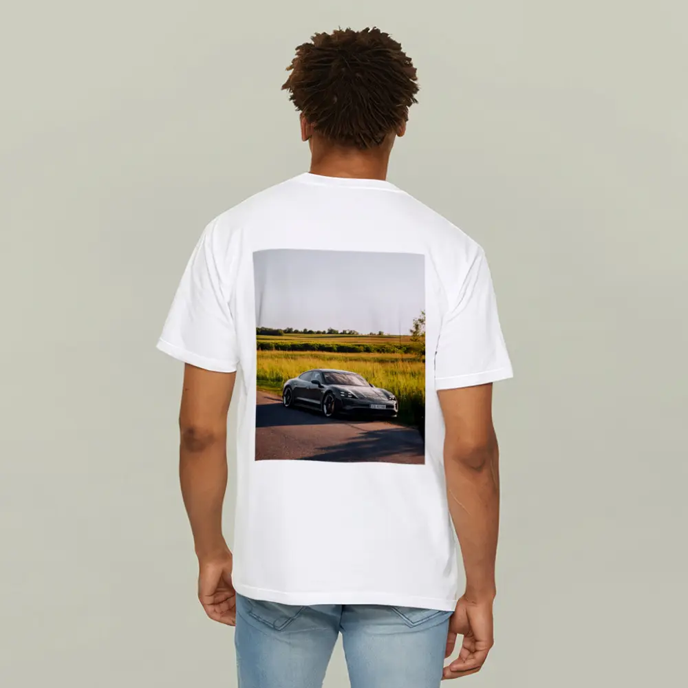 Porsche Taycan Dark Gray Country Road – T-Shirts