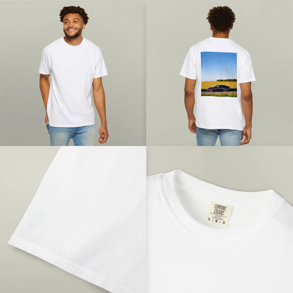 Porsche Taycan Dark Red Open Road Fields – T-Shirts