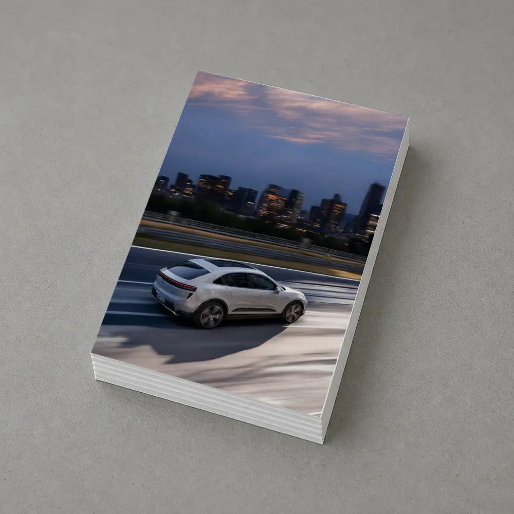 Porsche Macan City Skyline Dusk Drive – Postcards