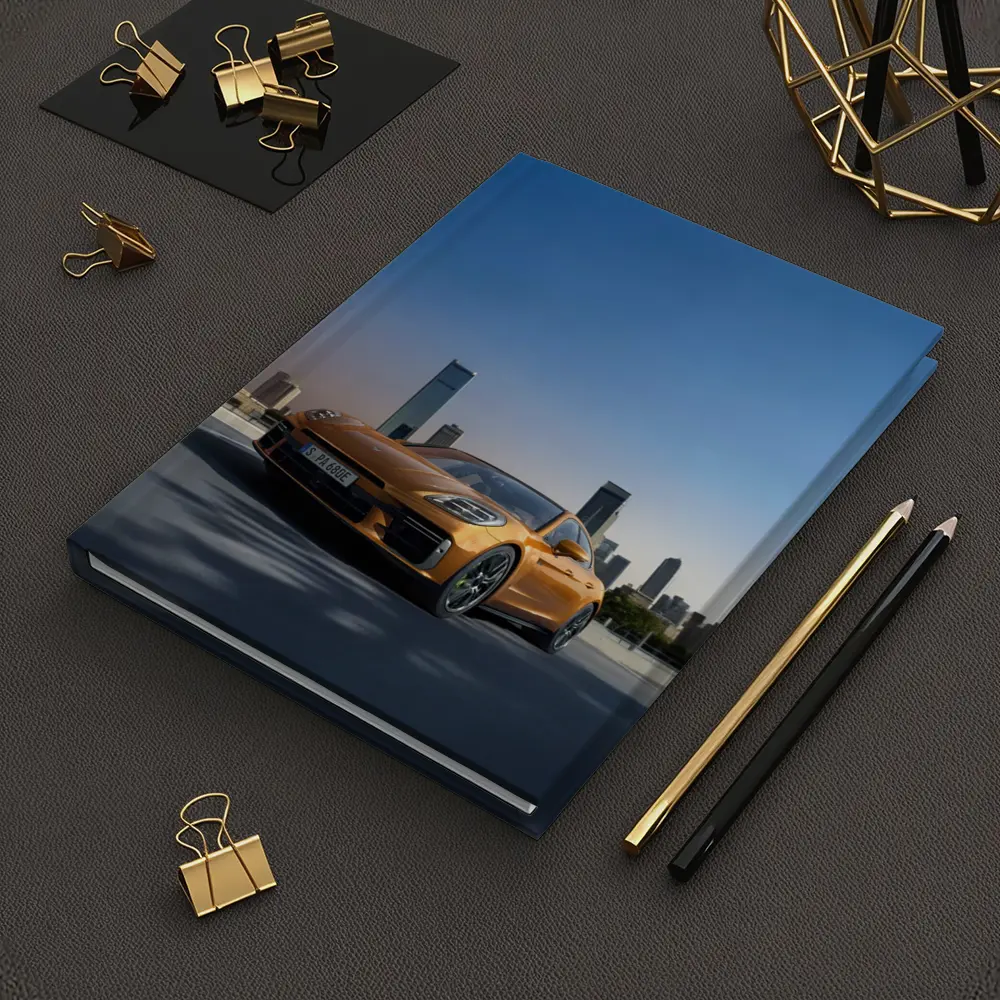 Porsche Panamera Orange City Skyline View – Notebooks