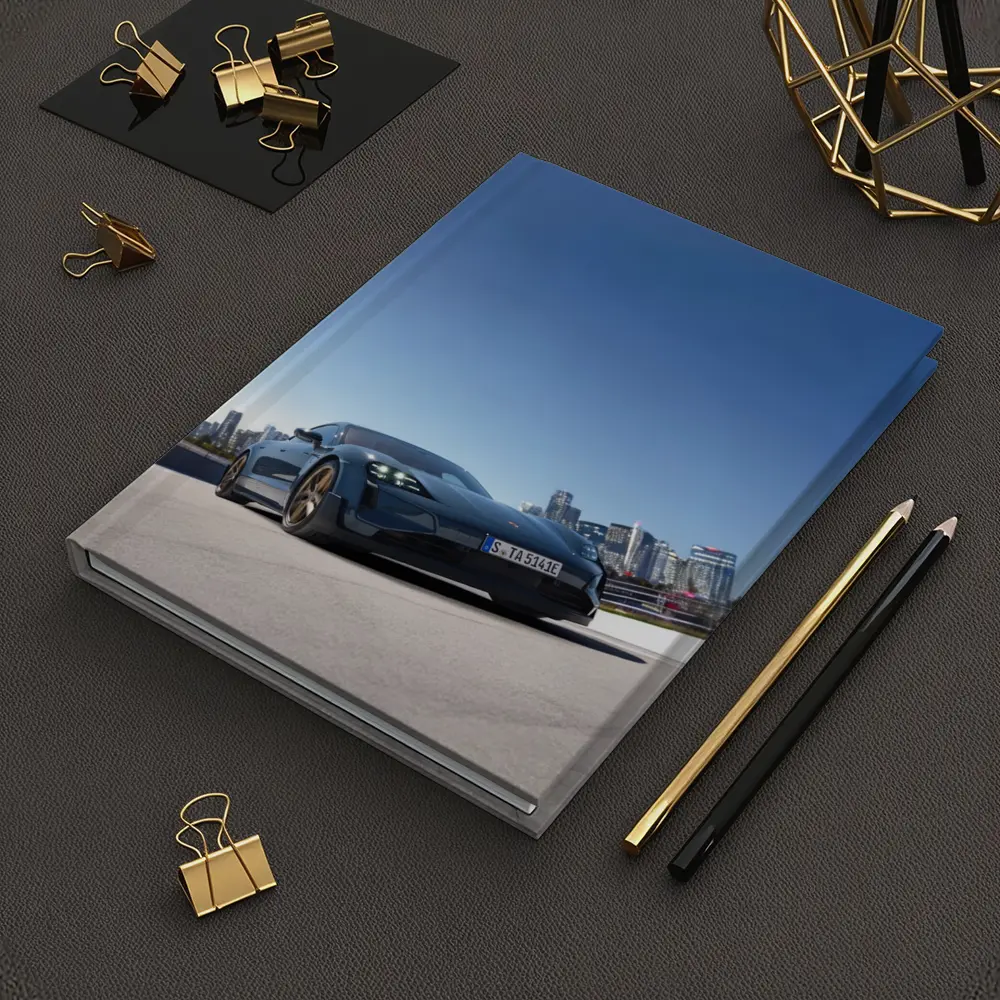 Porsche Taycan Blue City Skyline Drive – Notebooks