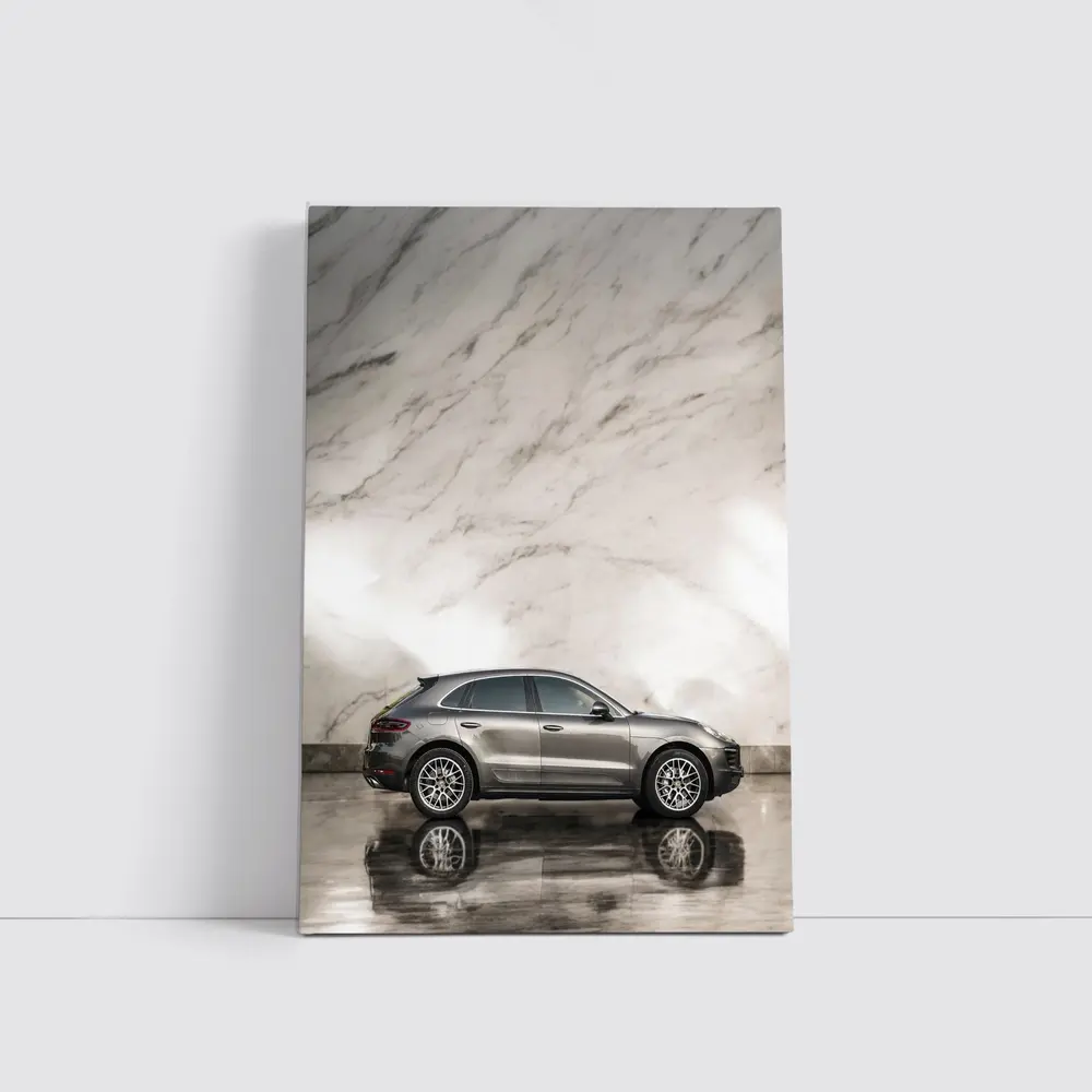 Porsche Macan Side Profile Marble Wall – Wall Art