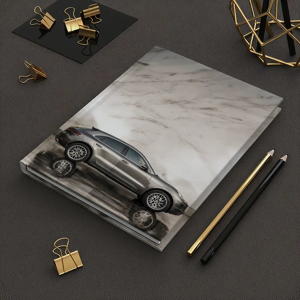 Porsche Macan Side Profile Marble Wall – Notebooks