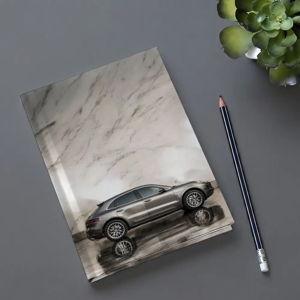 Porsche Macan Side Profile Marble Wall – Notebooks