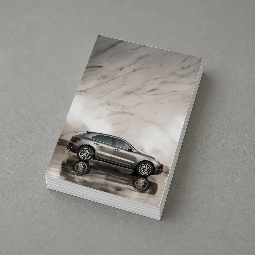 Porsche Macan Side Profile Marble Wall – Postcards