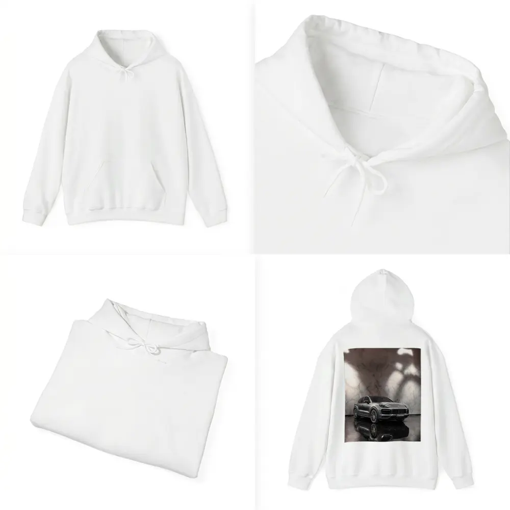 Porsche Cayenne S Silver Marble Studio – Hoodies