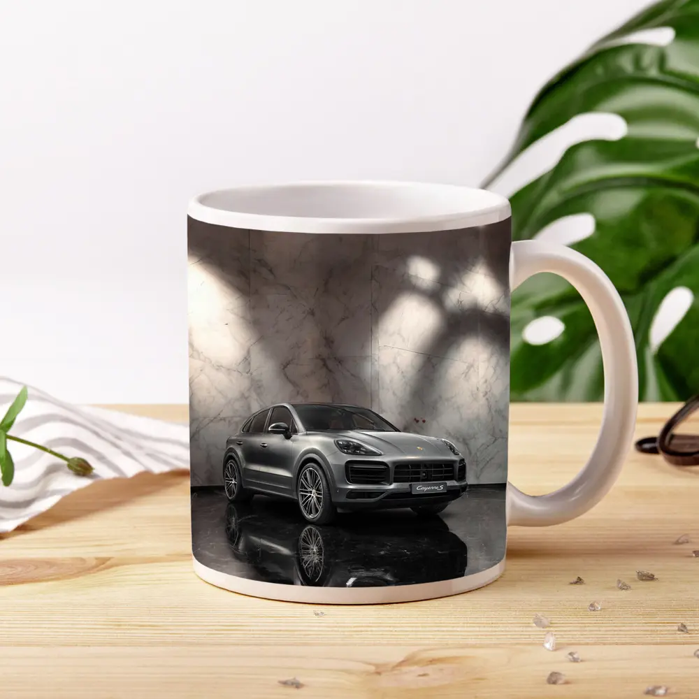 Porsche Cayenne S Silver Marble Studio – Mugs
