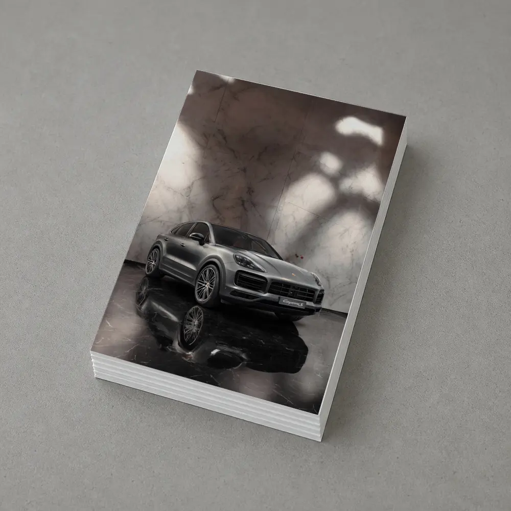 Porsche Cayenne S Silver Marble Studio – Postcards