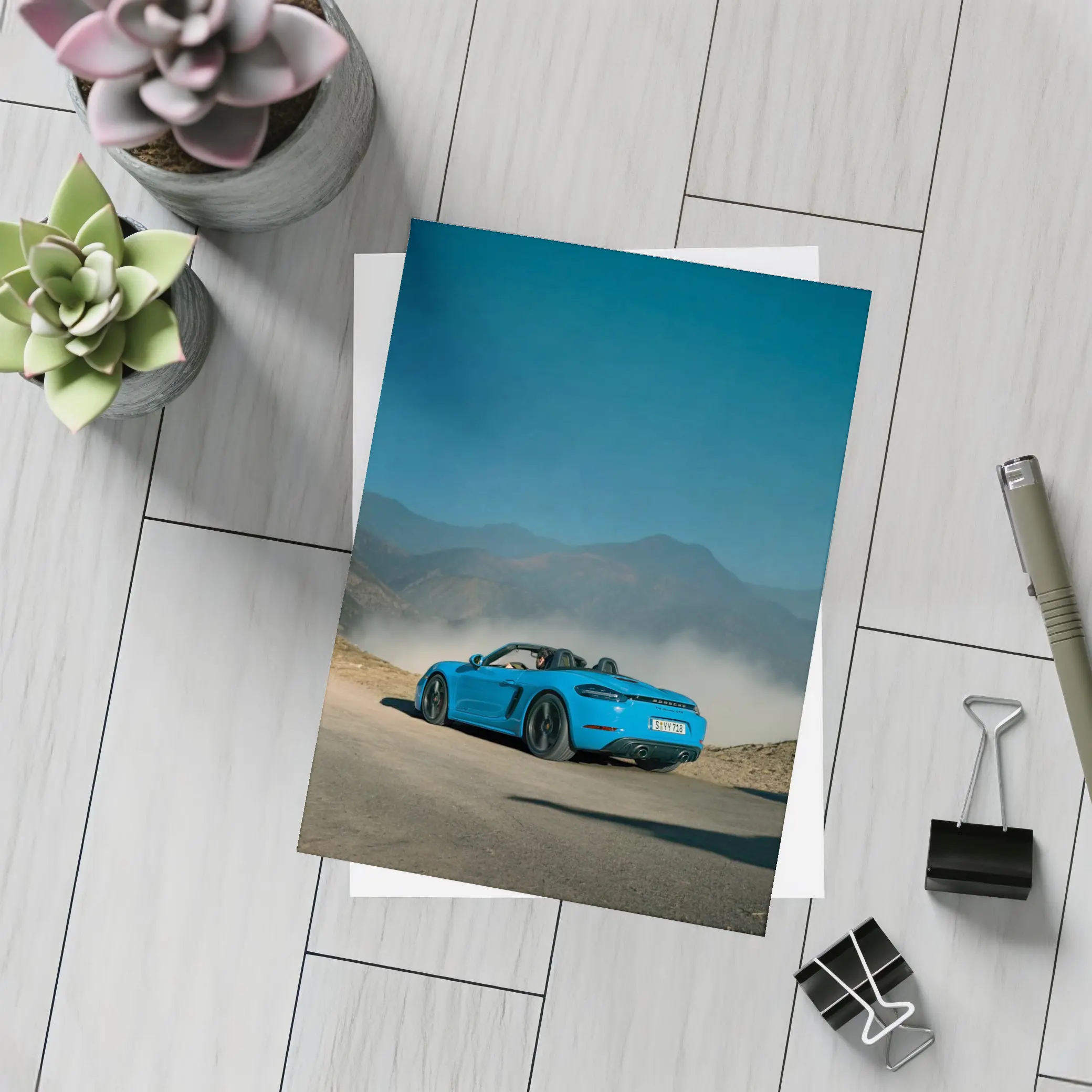 Porsche Boxster Blue Mountain Road Drive – Postcards