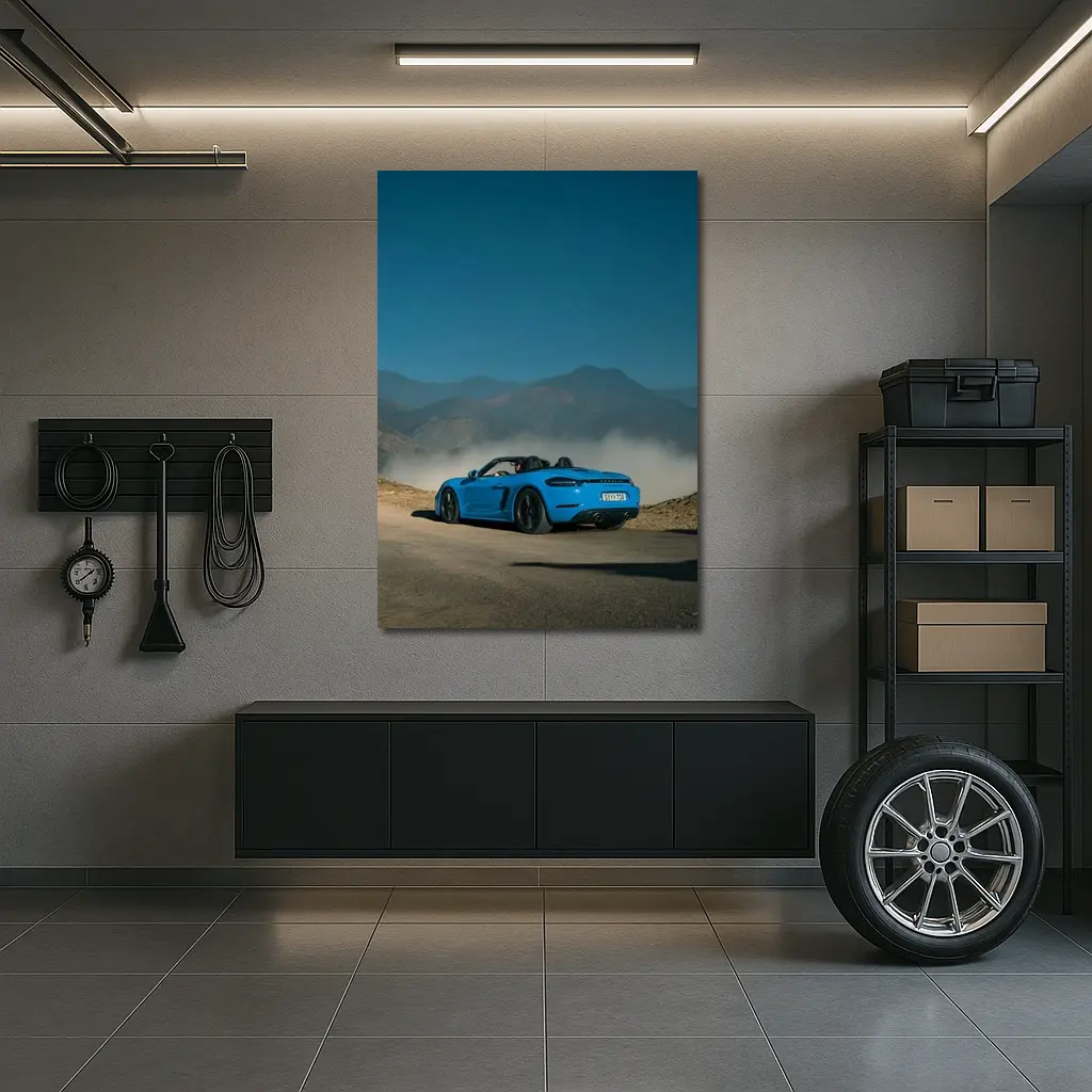 Porsche Boxster Blue Mountain Road Drive – Wall Art