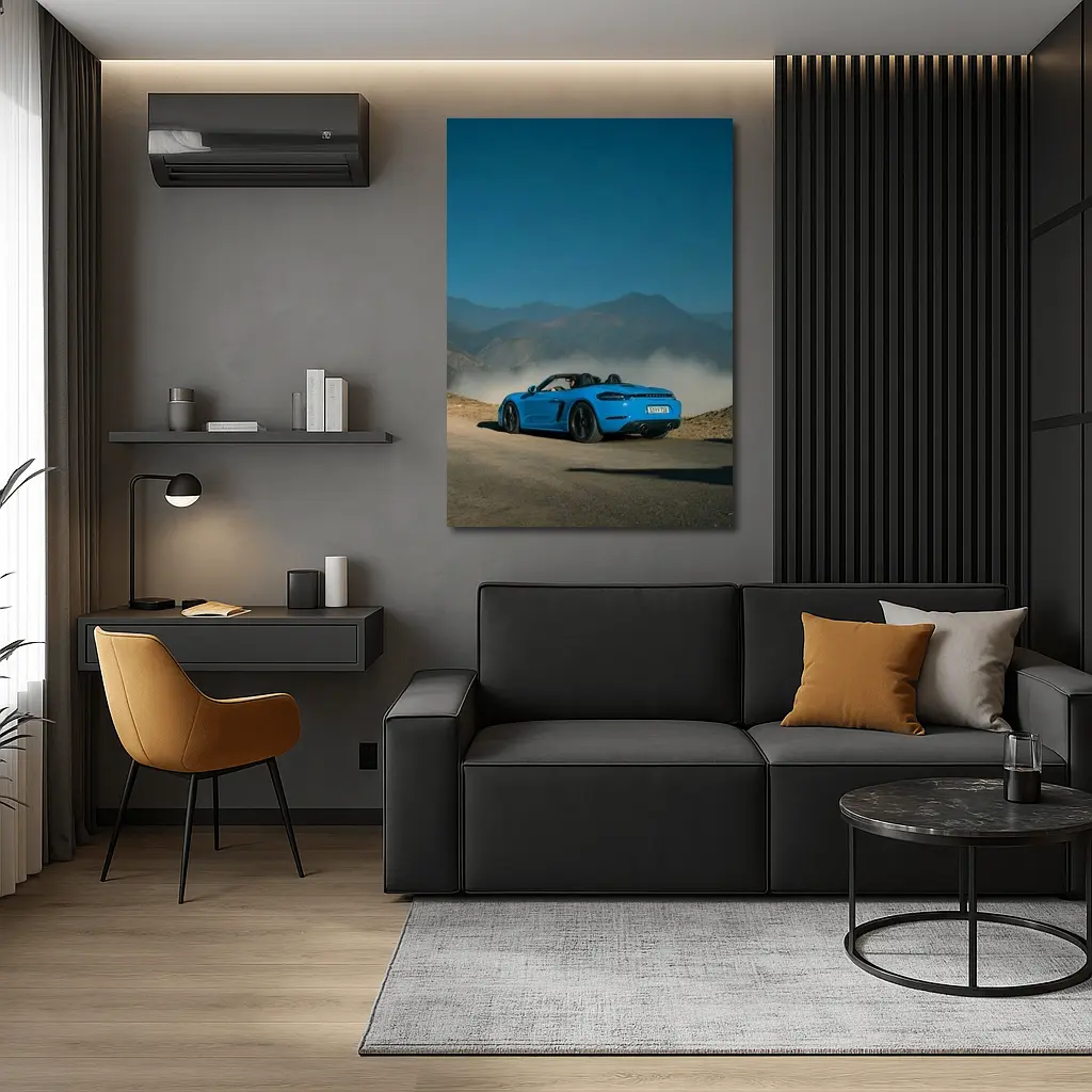 Porsche Boxster Blue Mountain Road Drive – Wall Art