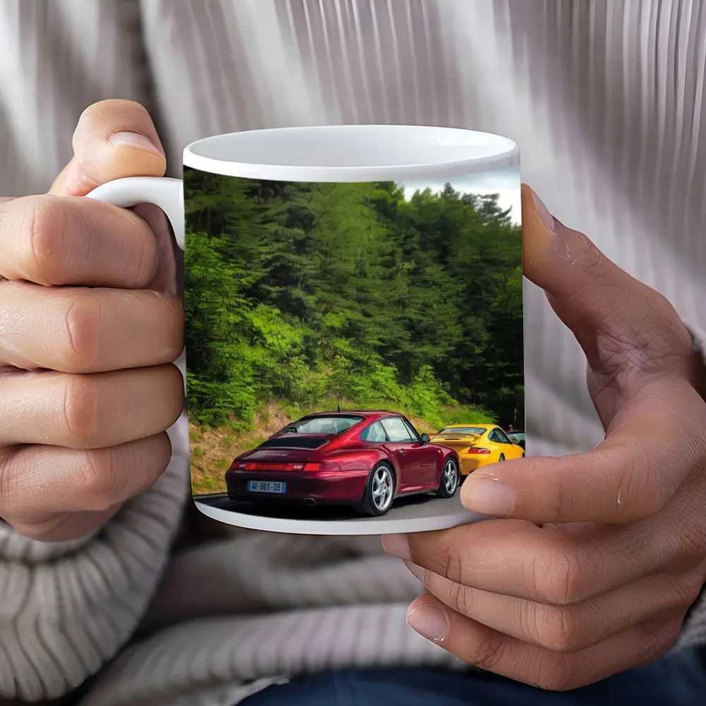 Porsche 911 Duo on Forest Road – Mugs