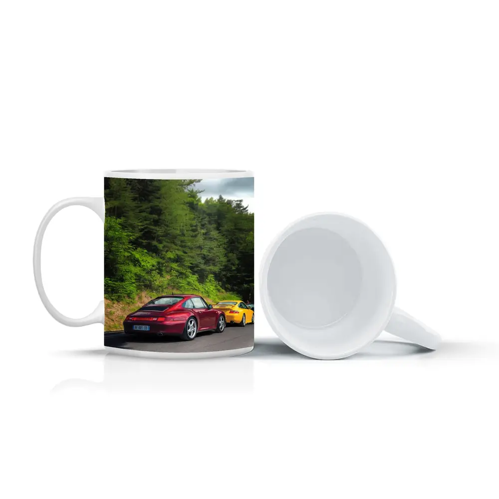 Porsche 911 Duo on Forest Road – Mugs