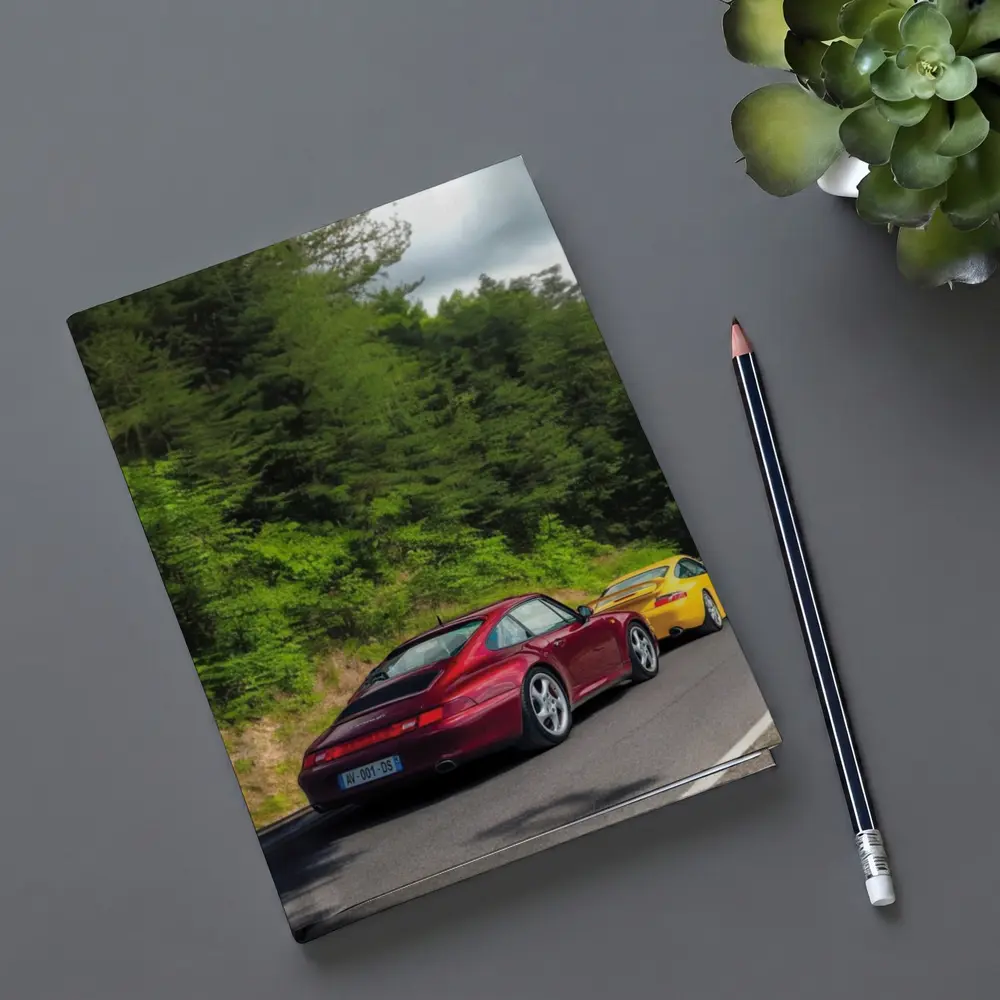 Porsche 911 Duo on Forest Road – Notebooks
