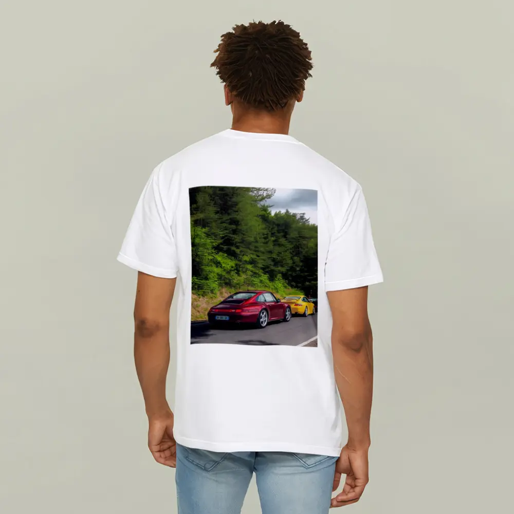 Porsche 911 Duo on Forest Road – T-Shirts