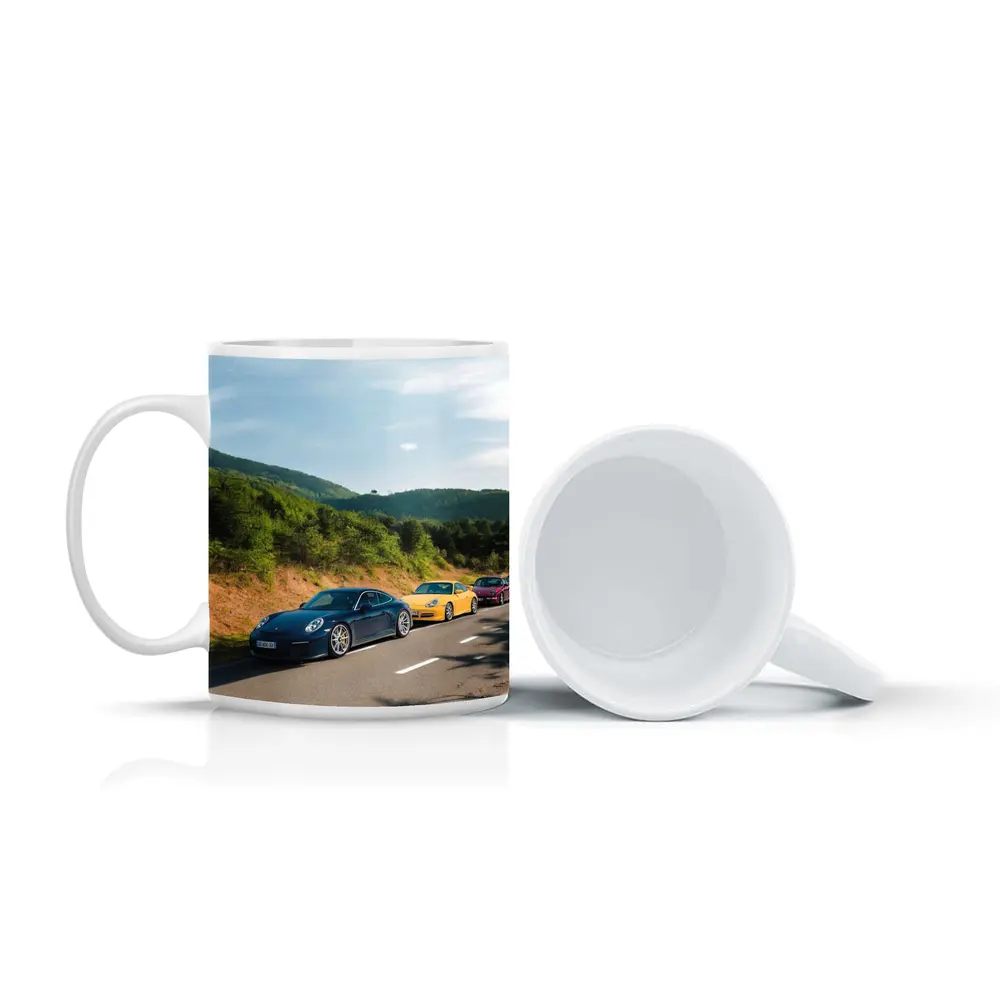 Porsche 911 Cars on Mountain Road – Mugs