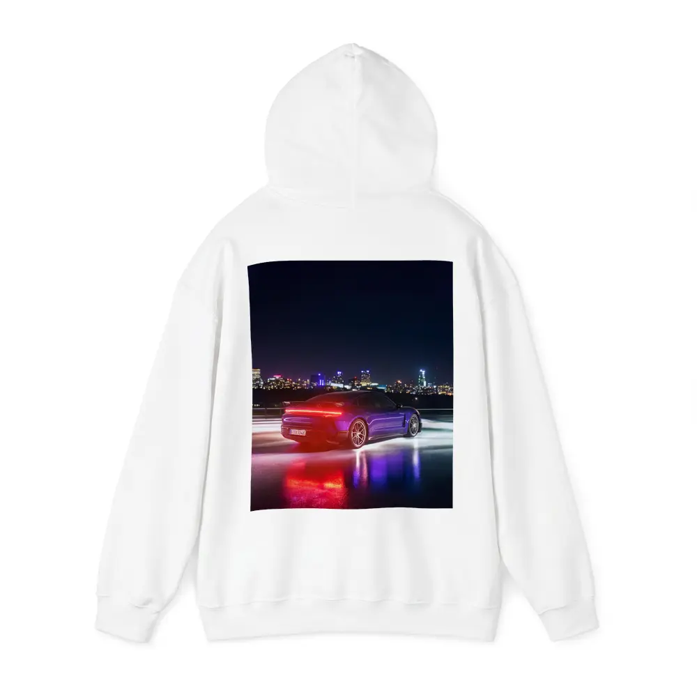 Porsche Taycan Purple Night City Lights – Hoodies