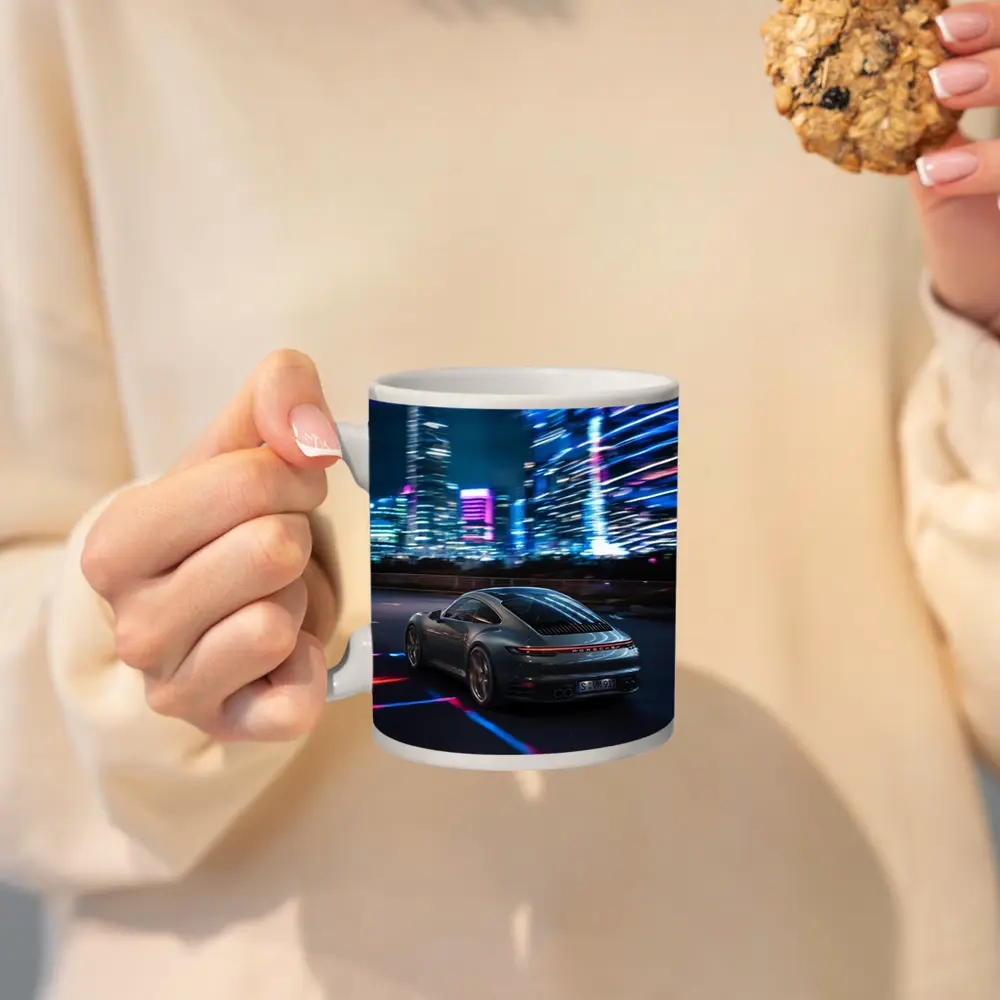 Porsche 911 Neon City Night Drive – Mugs