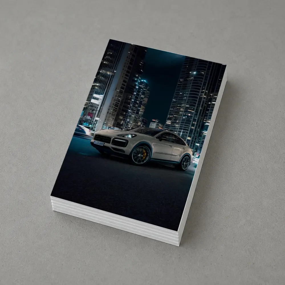 Porsche Cayenne City Night Skyline Shot – Postcards