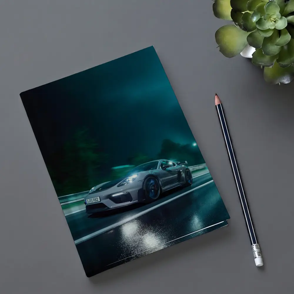 Porsche Cayman GT4 Speeding At Night – Notebooks