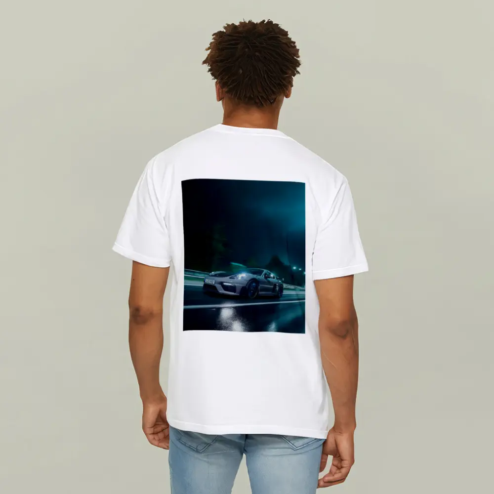 Porsche Cayman GT4 Speeding At Night – T-Shirts
