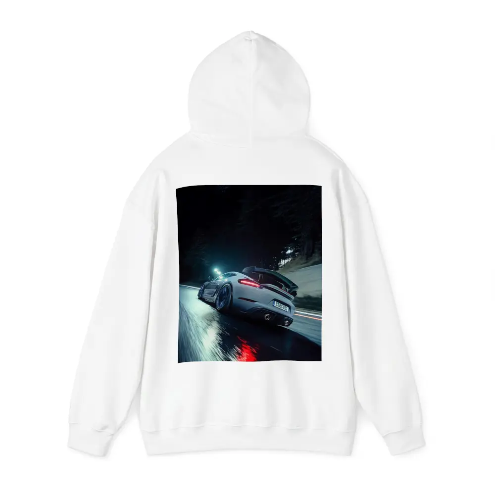Porsche Cayman Night Wet Road Drive – Hoodies
