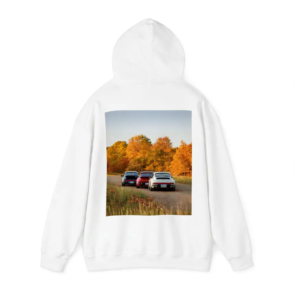 Porsche 911 Classic Cars Autumn Forest Road – Hoodies