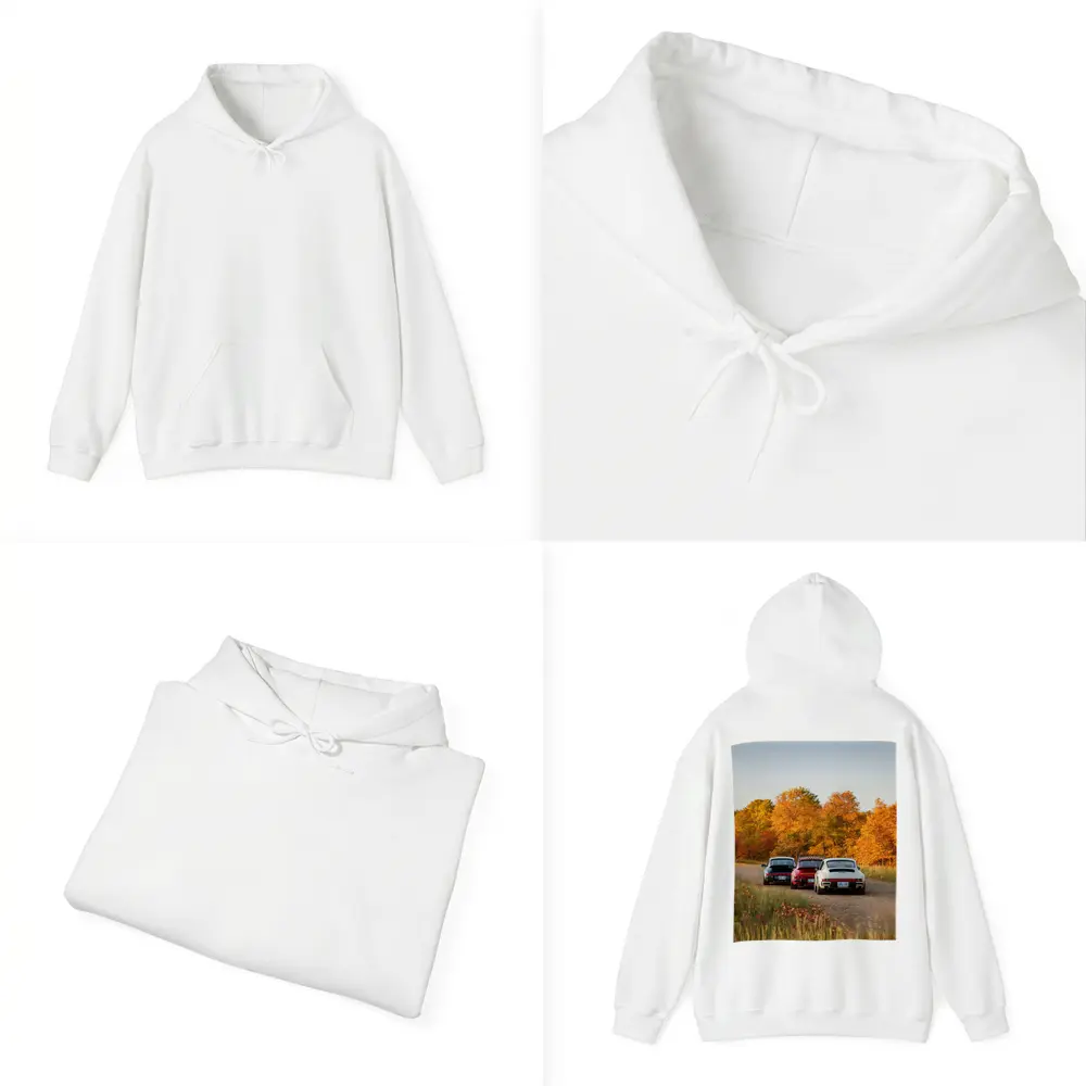 Porsche 911 Classic Cars Autumn Forest Road – Hoodies