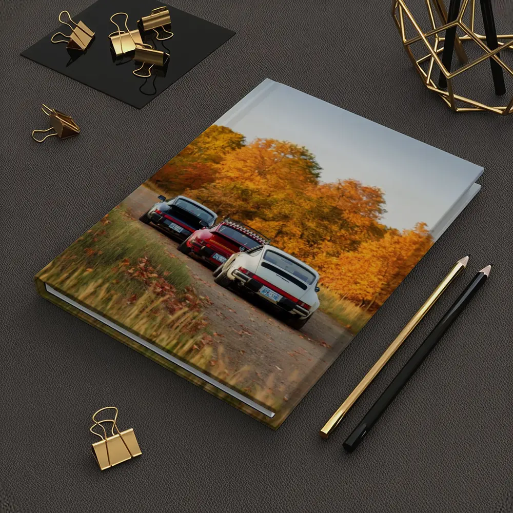 Porsche 911 Classic Cars Autumn Forest Road – Notebooks