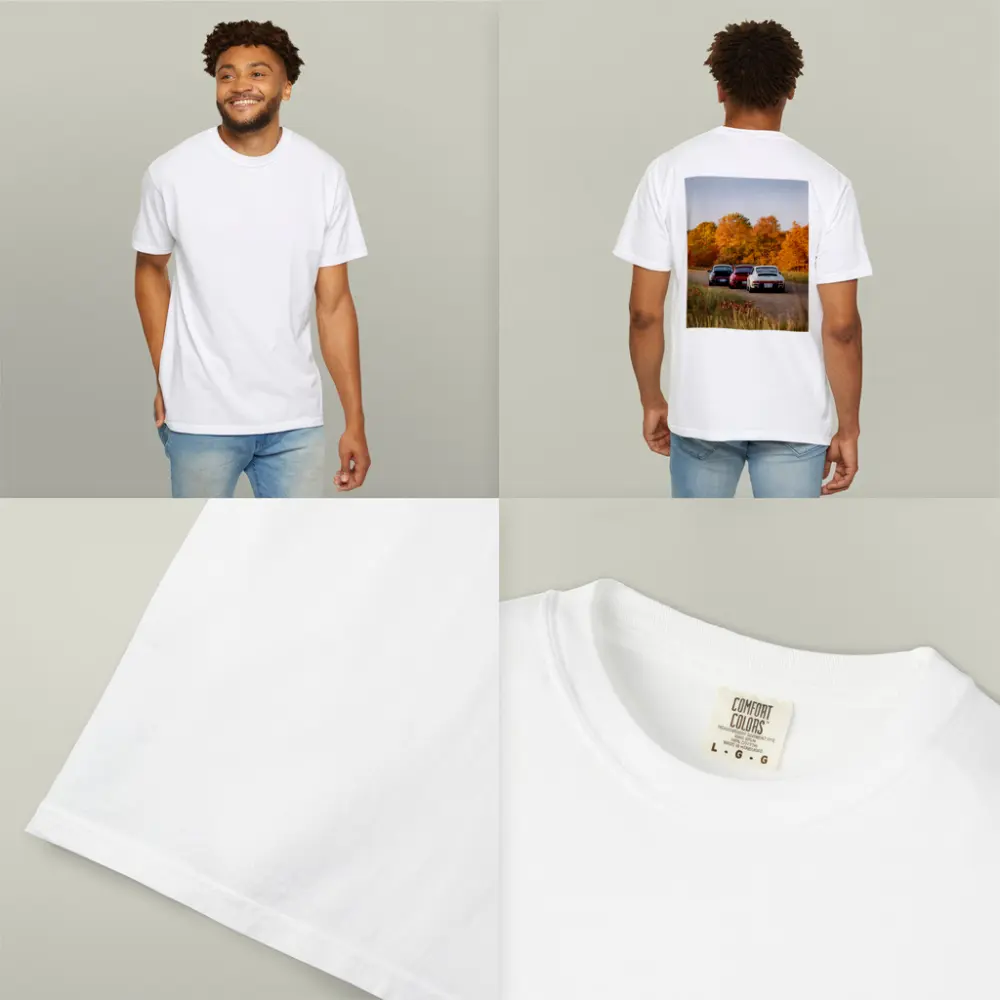 Porsche 911 Classic Cars Autumn Forest Road – T-Shirts