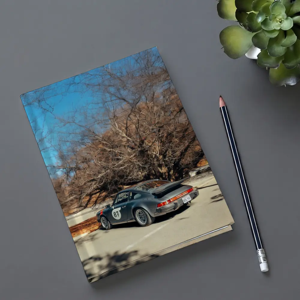 Porsche 911 Race Car Bare Winter Trees – Notebooks
