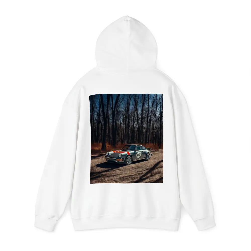 Porsche 911 Rally Car Bare Winter Forest – Hoodies