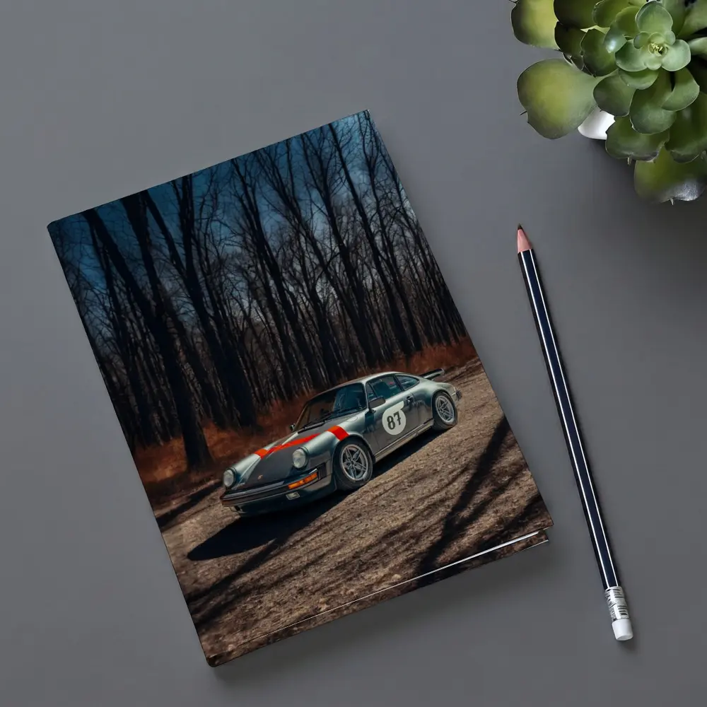 Porsche 911 Rally Car Bare Winter Forest – Notebooks