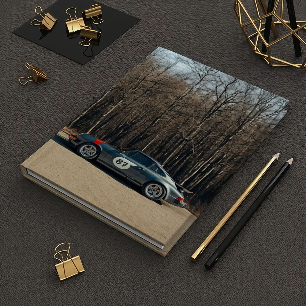 Porsche 911 Race Car Bare Winter Forest – Notebooks
