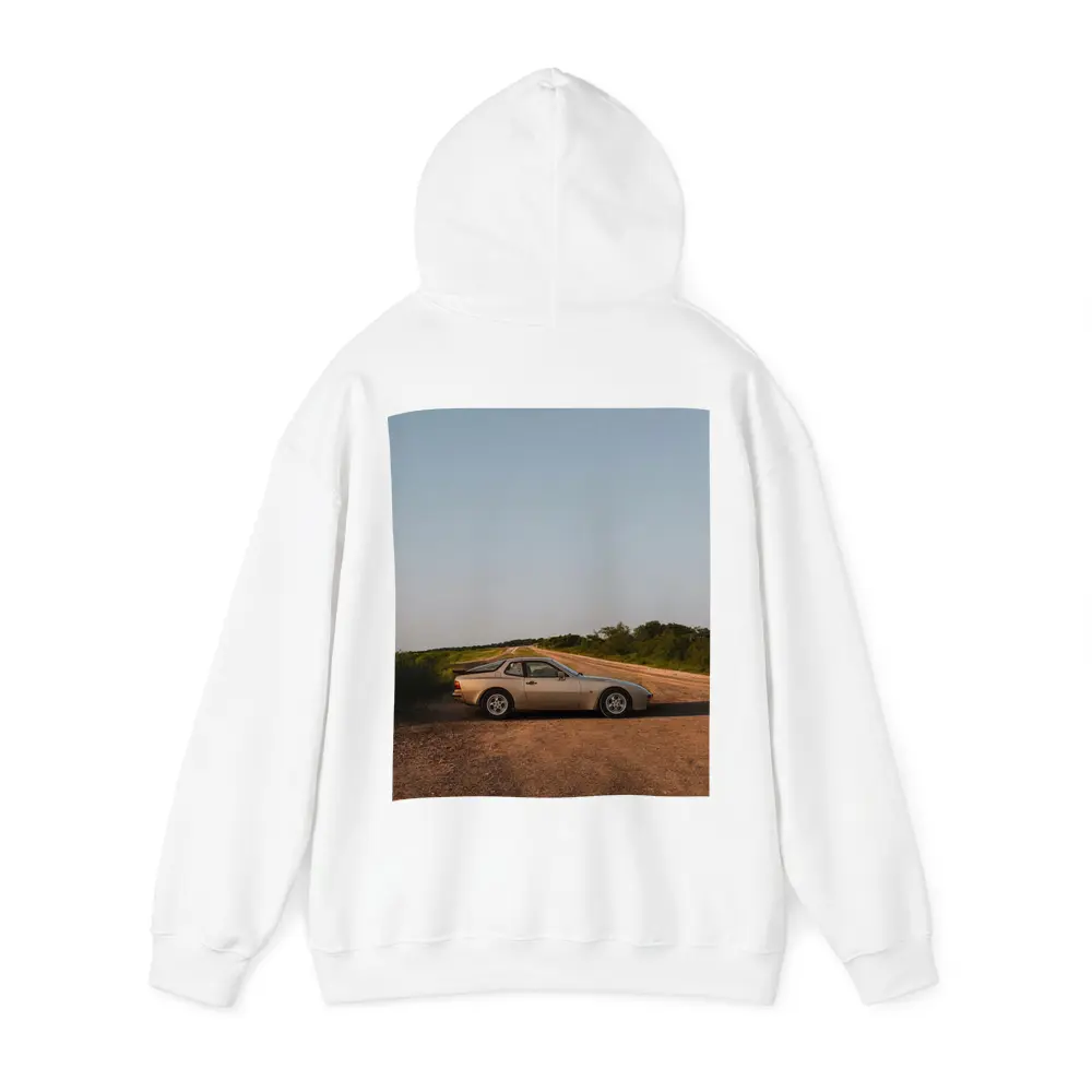 Porsche 944 Silver Coupe Country Road – Hoodies