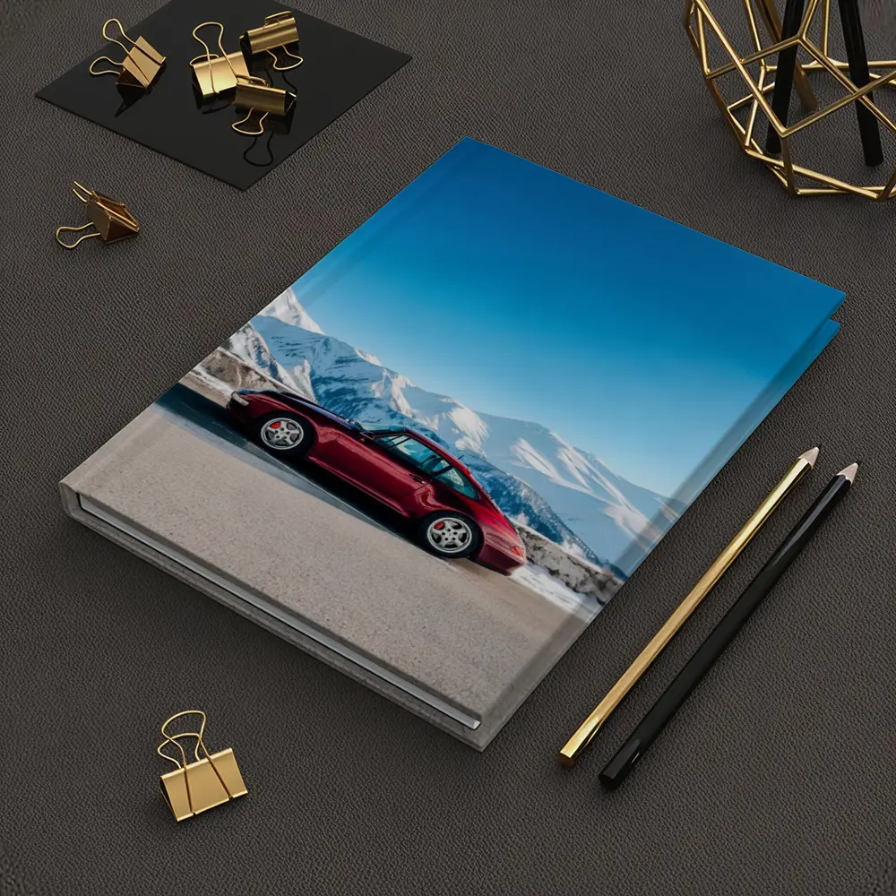 Porsche 911 Red Classic Winter Mountains – Notebooks