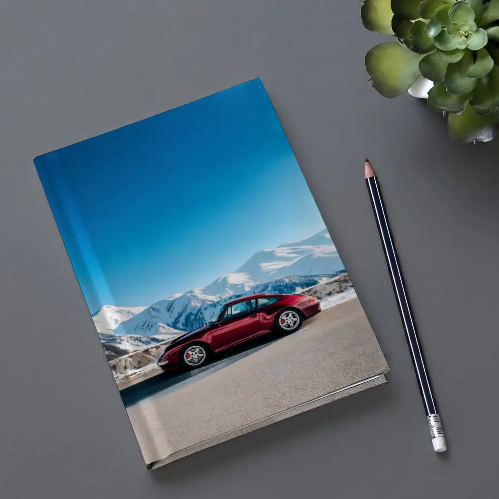 Porsche 911 Red Classic Winter Mountains – Notebooks