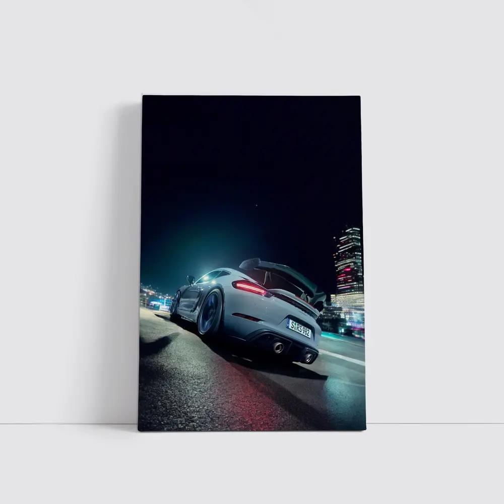 Porsche 911 GT3 City Night Street – Wall Art