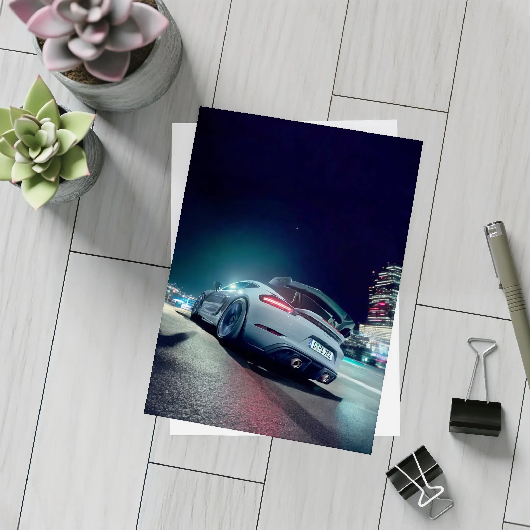 Porsche 911 GT3 City Night Street – Postcards