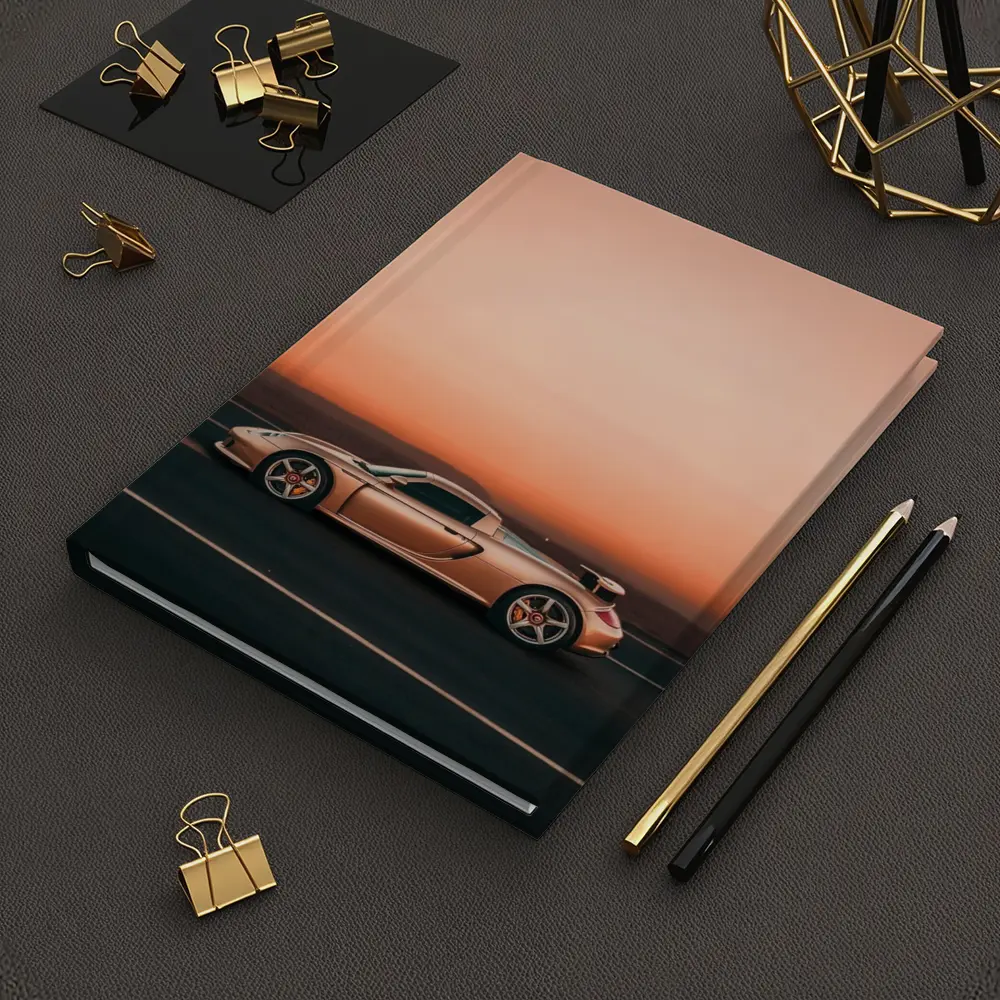 Porsche Carrera GT Pink Sunset Road – Notebooks