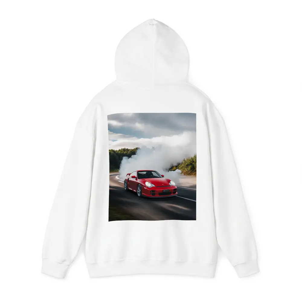 Red Porsche 911 GT2 Smoking Road – Hoodies