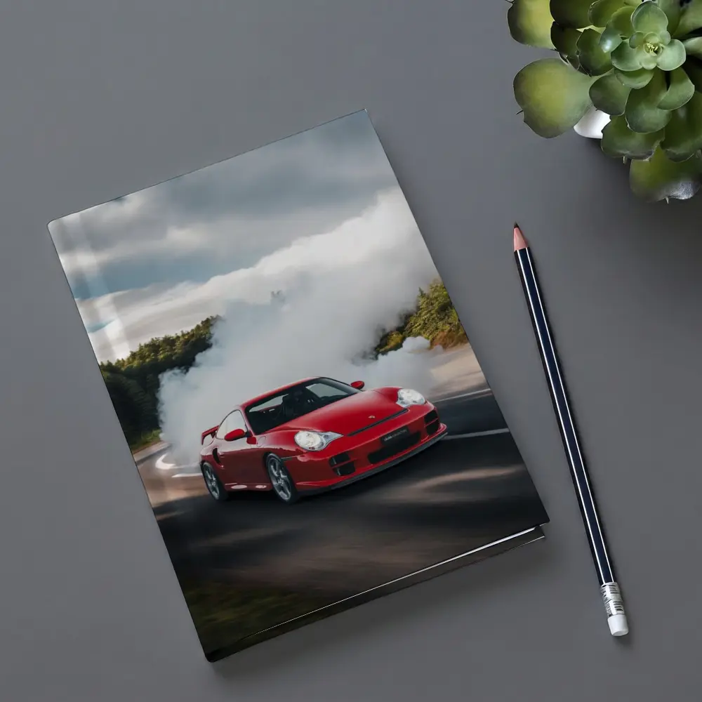Red Porsche 911 GT2 Smoking Road – Notebooks