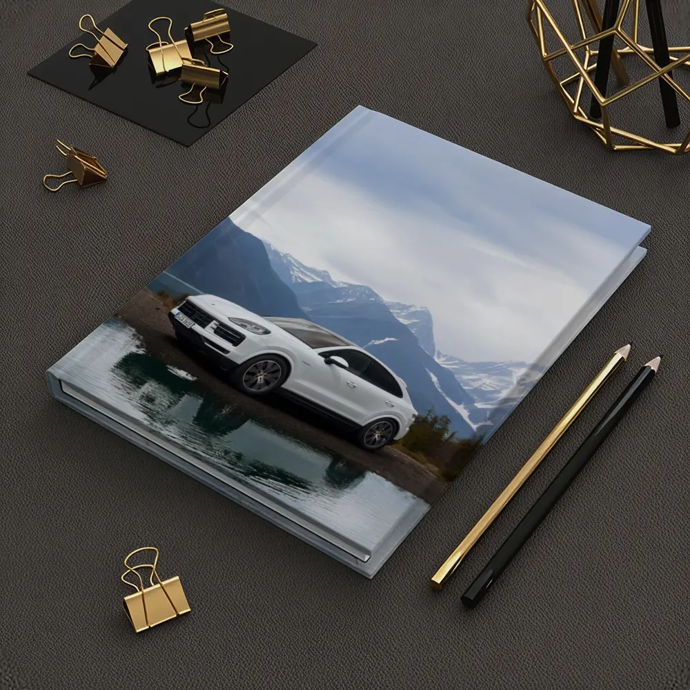 Porsche Cayenne White SUV Mountain Lake – Notebooks
