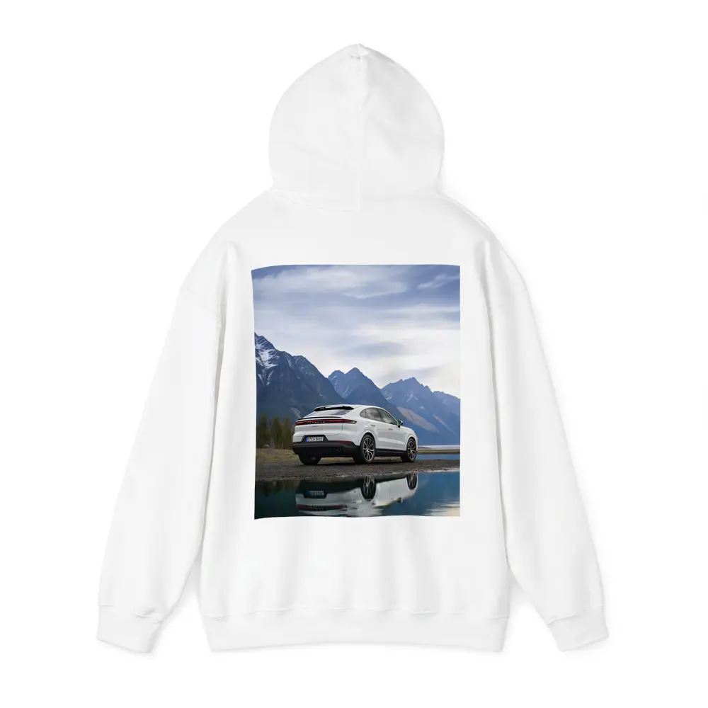 Porsche Cayenne Coupe White Mountain Lake – Hoodies