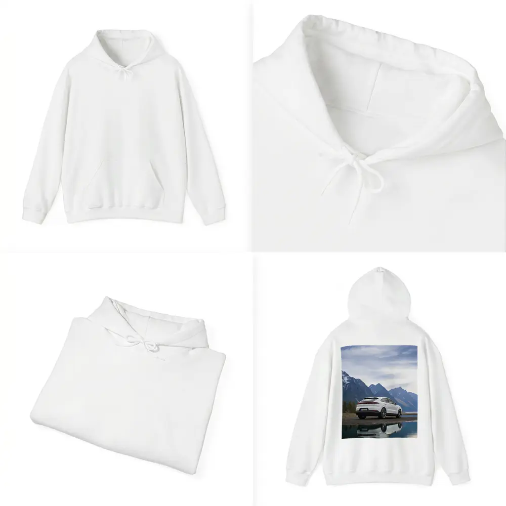 Porsche Cayenne Coupe White Mountain Lake – Hoodies