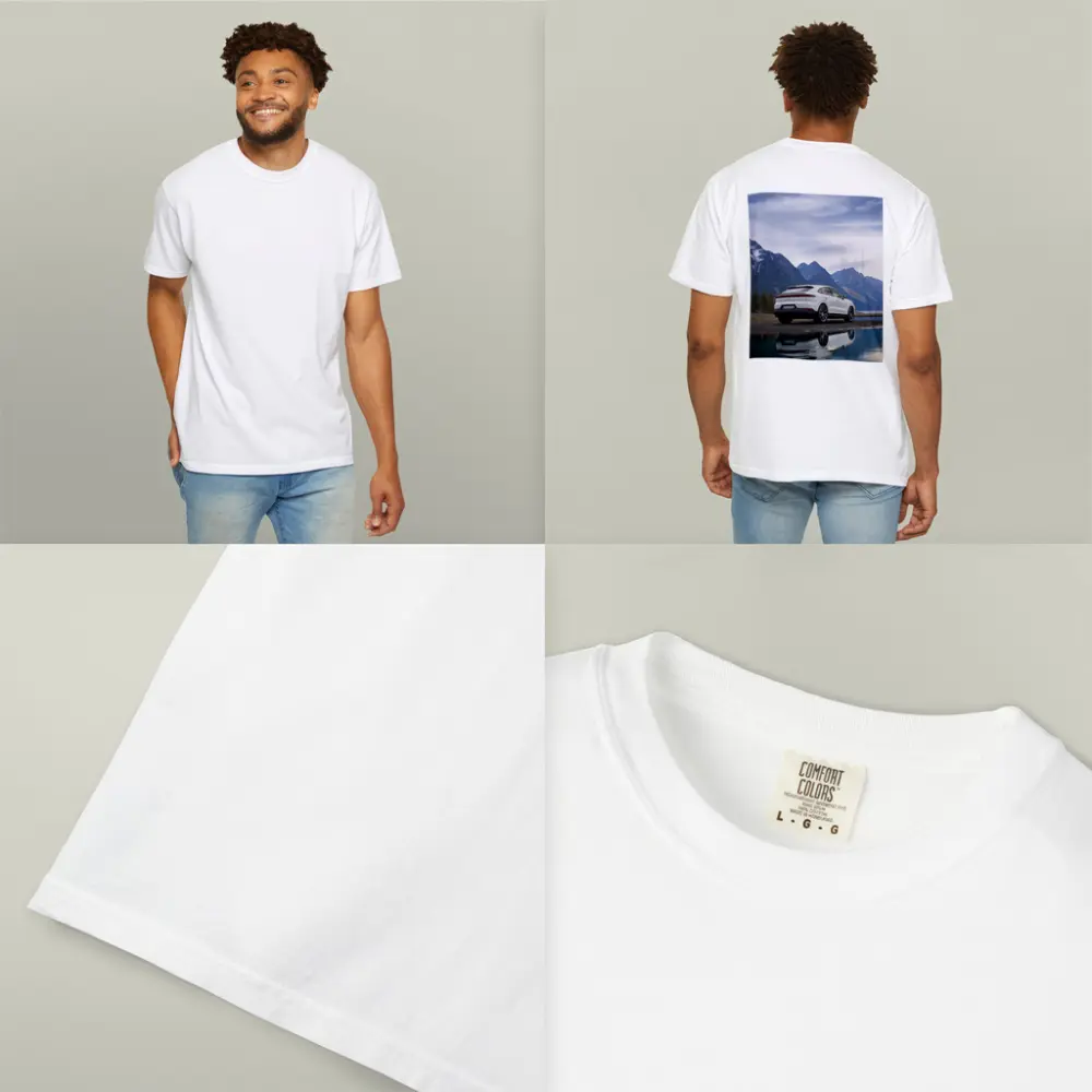 Porsche Cayenne Coupe White Mountain Lake – T-Shirts