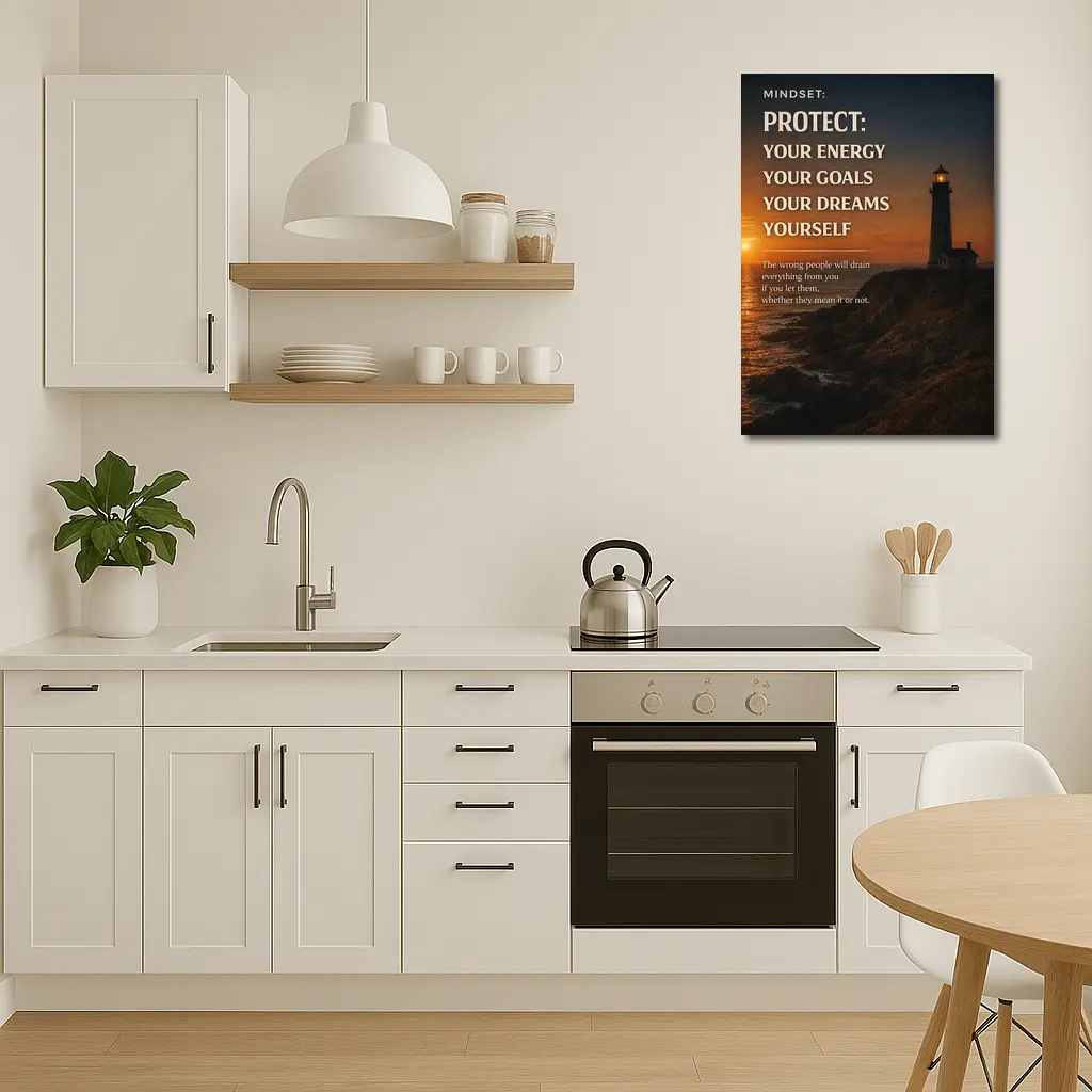 Protect Your Energy Goals Dreams Mindset Quote – Wall Art