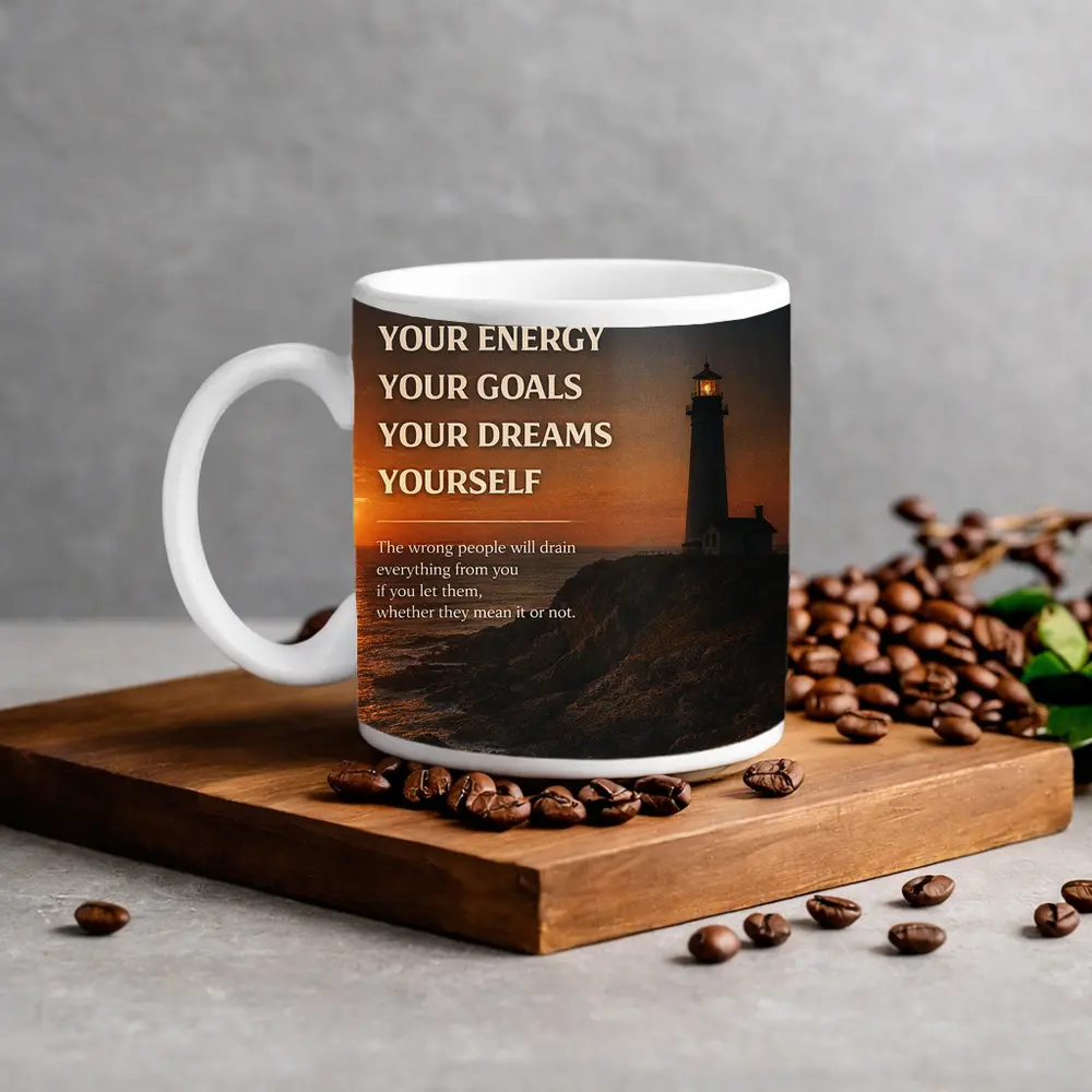 Protect Your Energy Goals Dreams Mindset Quote – Mugs