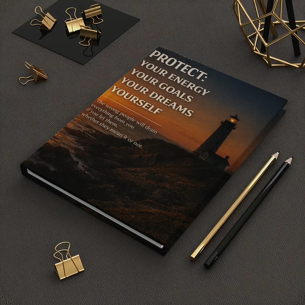 Protect Your Energy Goals Dreams Mindset Quote – Notebooks