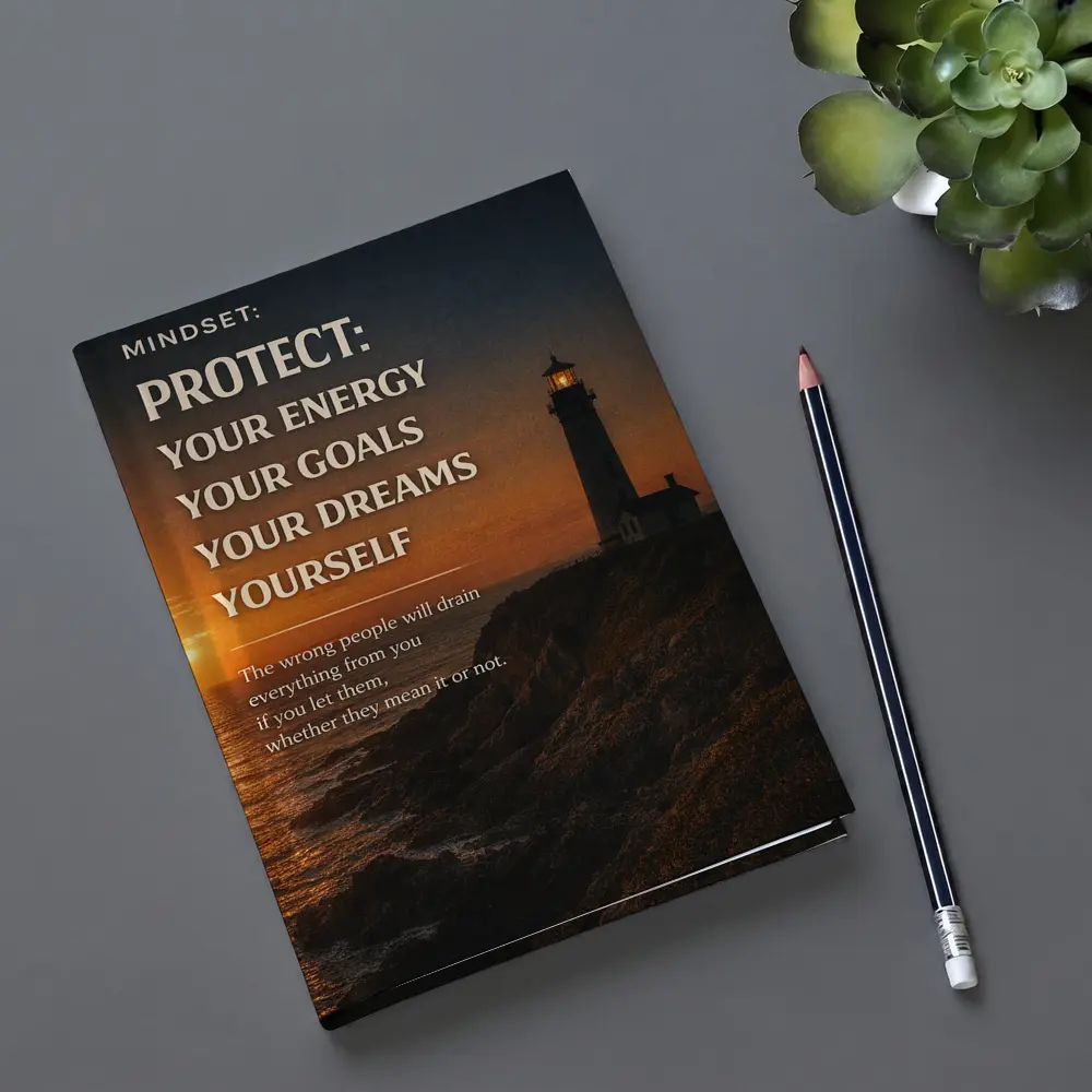 Protect Your Energy Goals Dreams Mindset Quote – Notebooks